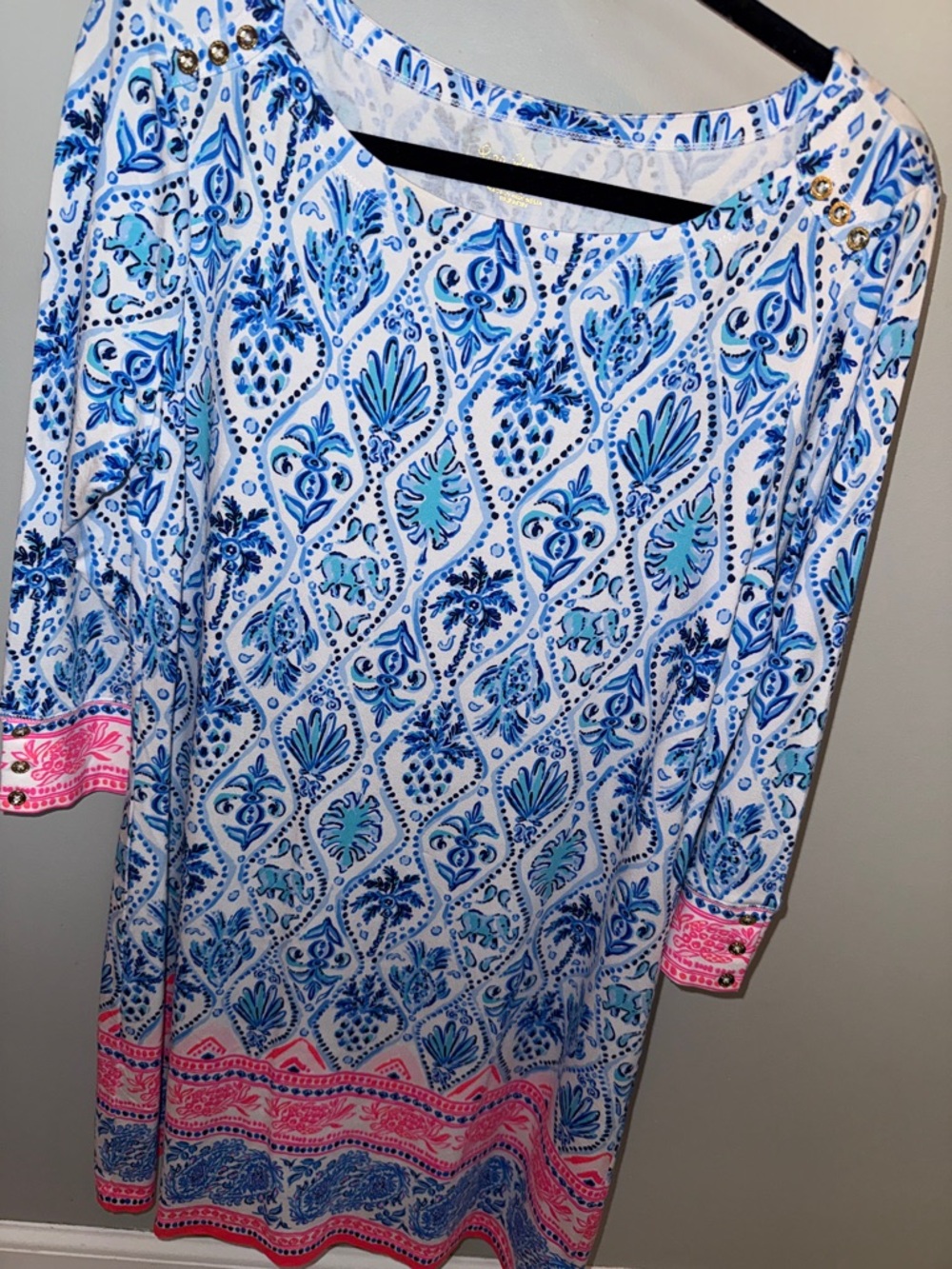 NWOT Lilly Pulitzer Blue & Pink Dress